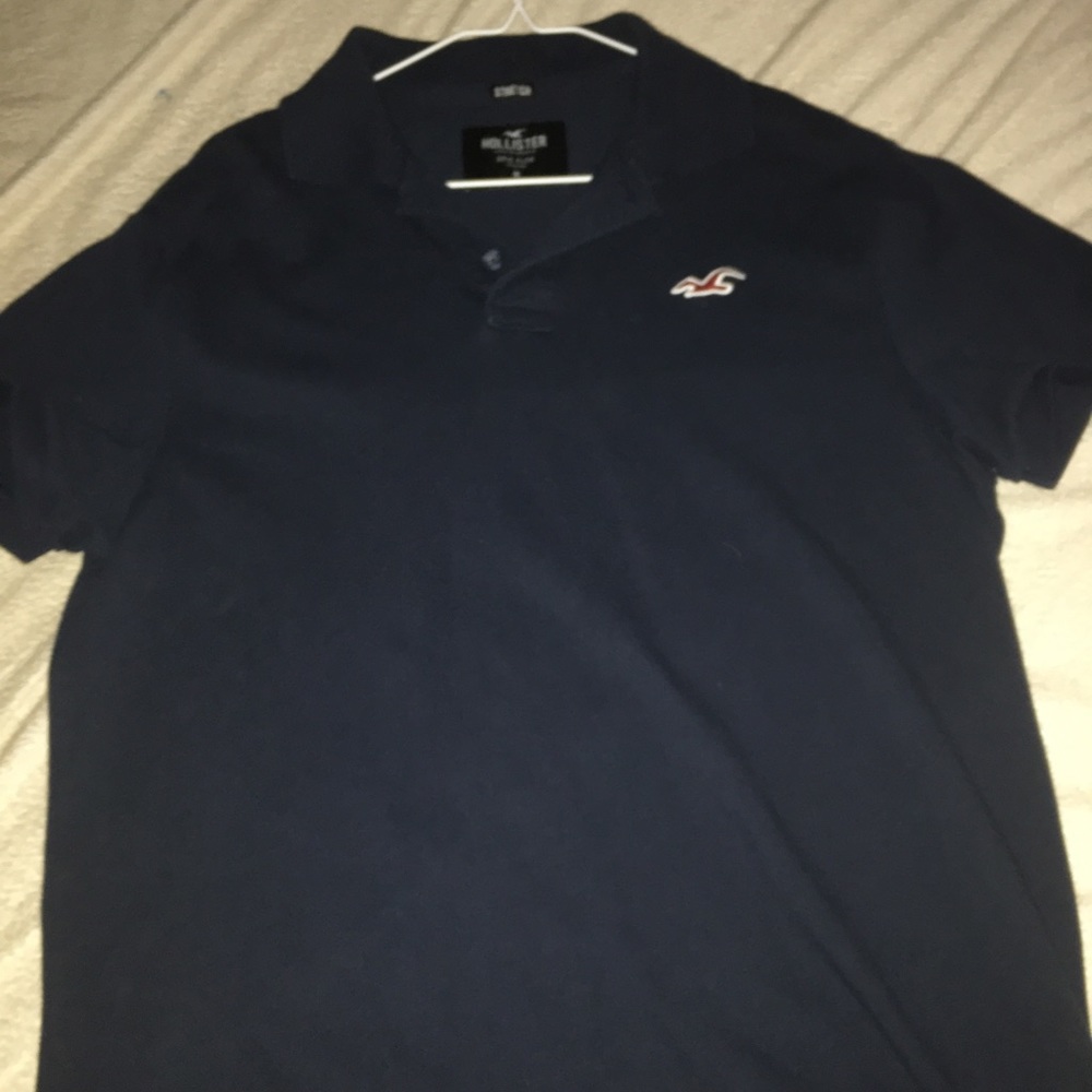 Holister muscle fit polo medium